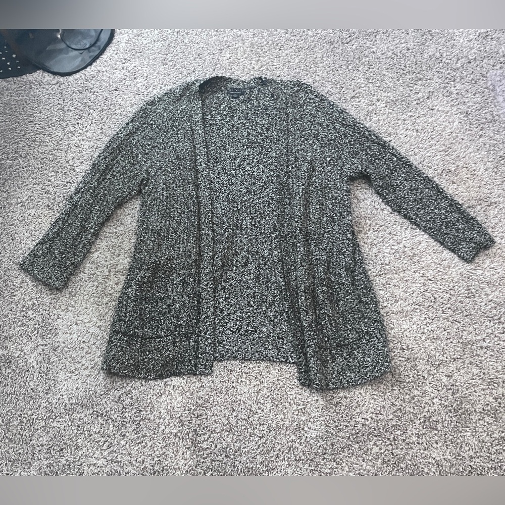Black and white chunky cardigan